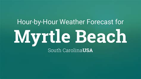 hourly weather forecast myrtle beach sc